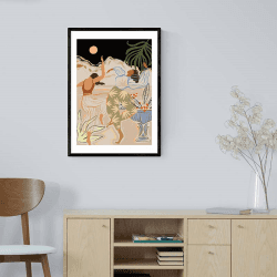 Image showing the Art Guava Moonlight Dance Print, Multi product.