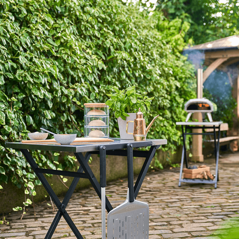 Folding Table, H70cm, Silver