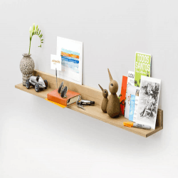 Image showing the Curio Shelf, H60 x W100cm, Oak product.