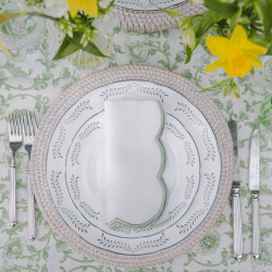 Image showing the Olive Set of 4 Dinner Plates, D29cm, Green product.