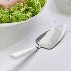 Image showing the Cake Server, White/Silver product.