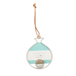 Image showing the Fat Ball Bird Feeder, Pomegranate, White/Blue product.