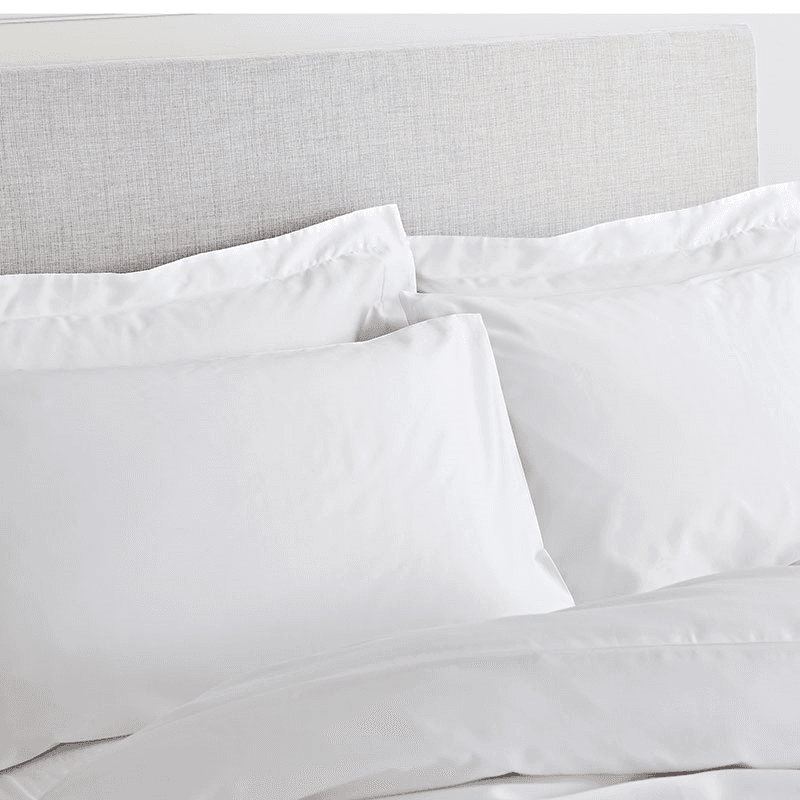 400Tc Cotton Sateen Double Duvet Set, White