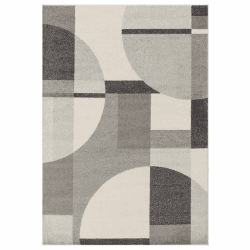 Image showing the Muse Modern Art Deco Rug, 120 x 170cm, Grey product.