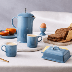 Image showing the Stoneware Egg Cup, Chambray product.
