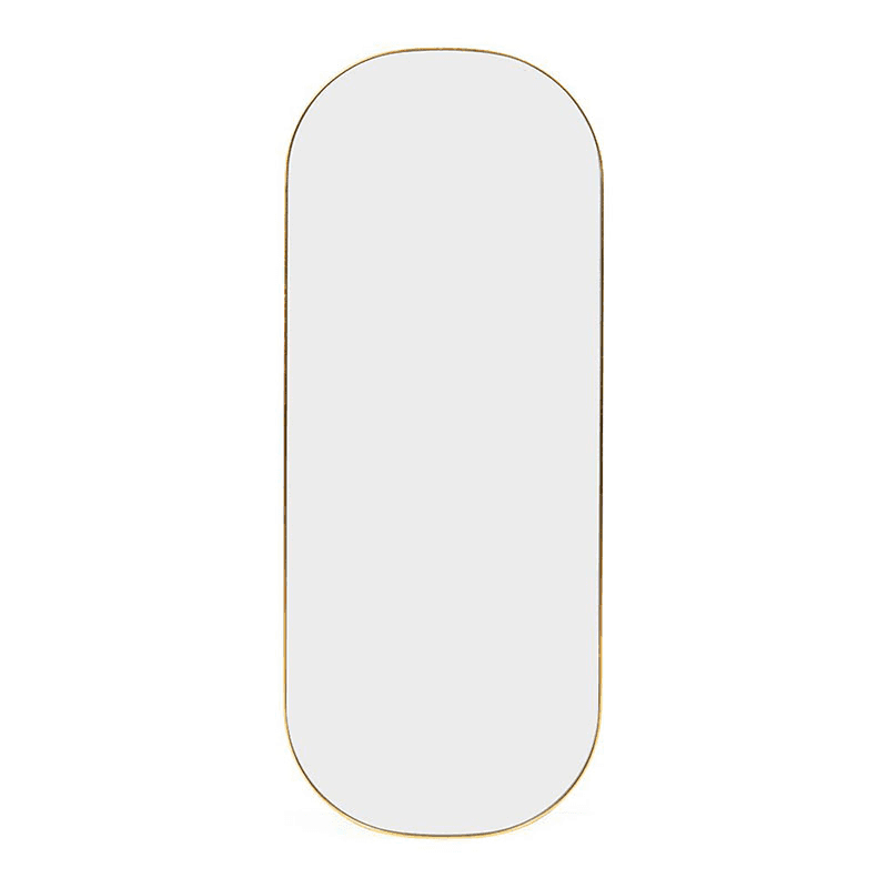 Fine Edge Edge Oval Mirror, H100 x W40cm, Gold