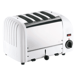 Image showing the Classic Vario 4 slot toaster, White product.