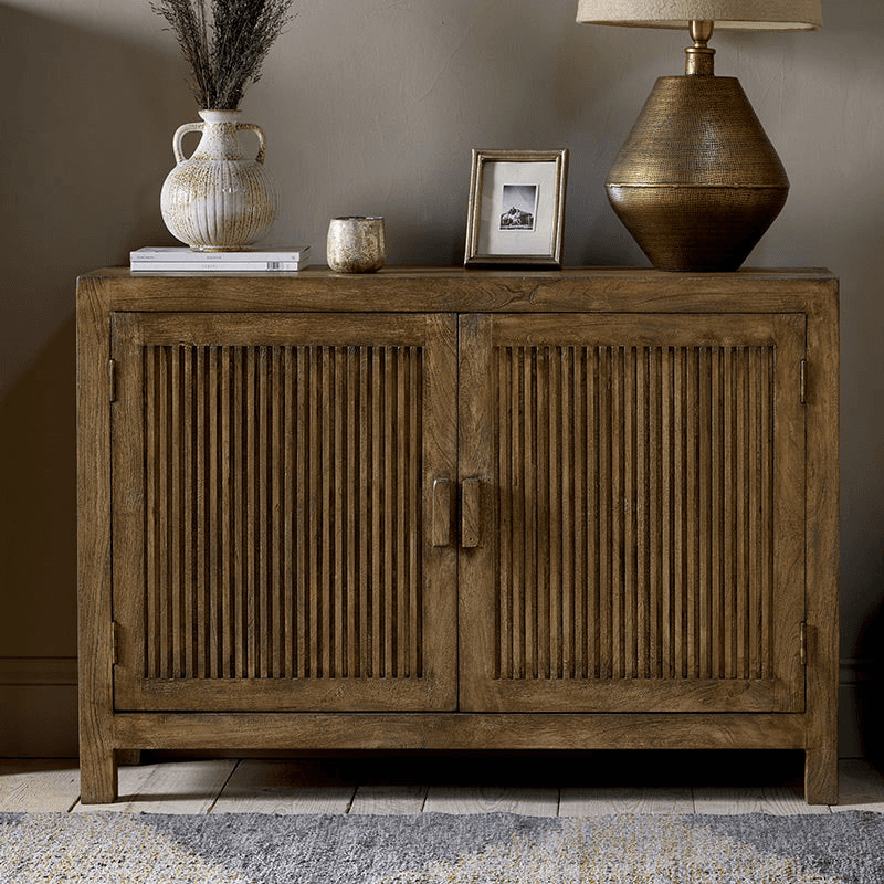 Yasha Mango Wood Sideboard, 85 x 122cm, Natural