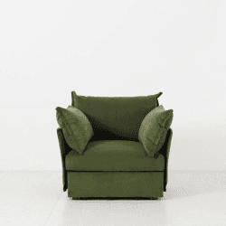 Image showing the Model 06 Velvet Armchair, Vine product.
