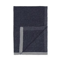 Image showing the Raindrops Plaid Throw, H180cm x W130cm, Royal Blue product.