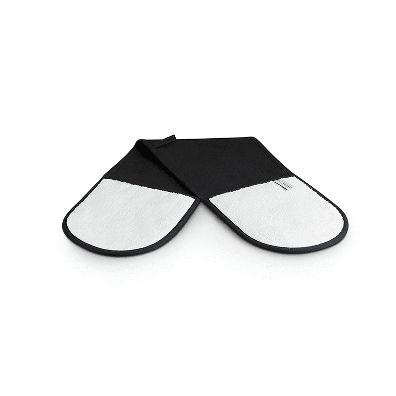Textiles Double oven glove, Black