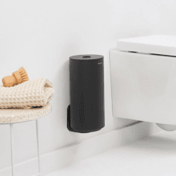 Image showing the MindSet Toilet Roll Dispenser, Mineral Infinite Grey product.