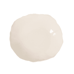Image showing the Plume Plate, L26 x W23.5cm, Nude product.