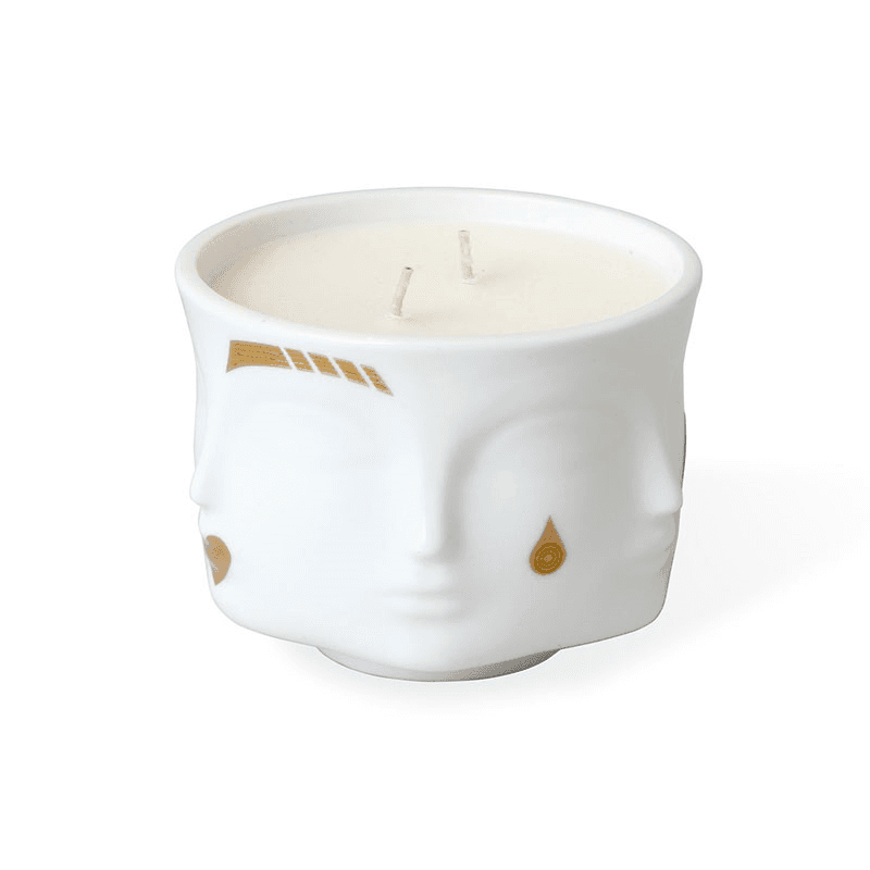 Gilded Muse Candle, White