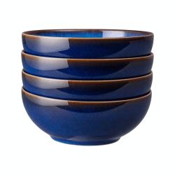 Image showing the Blue Haze 4 piece coupe cereal bowl set, 0.82 litre product.