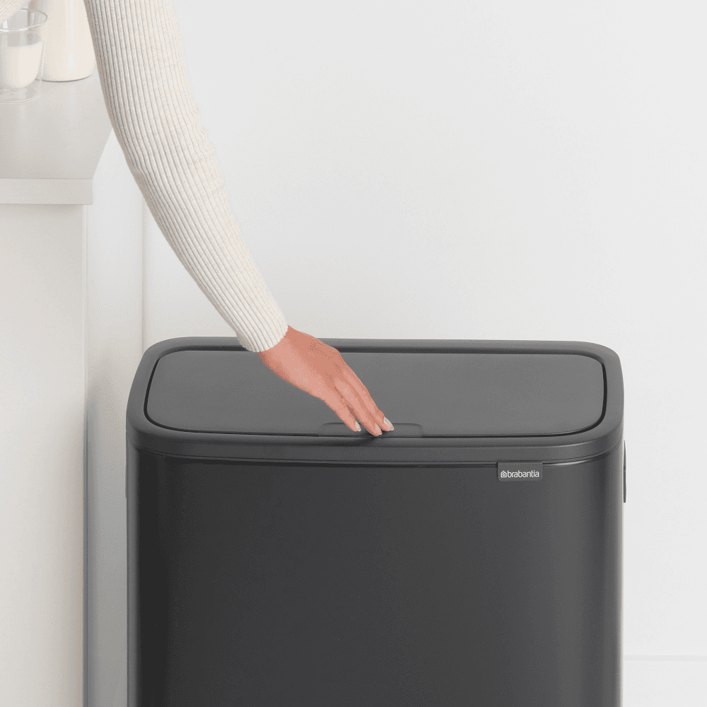 Bo Touch bin, 30 litre, Matt Black