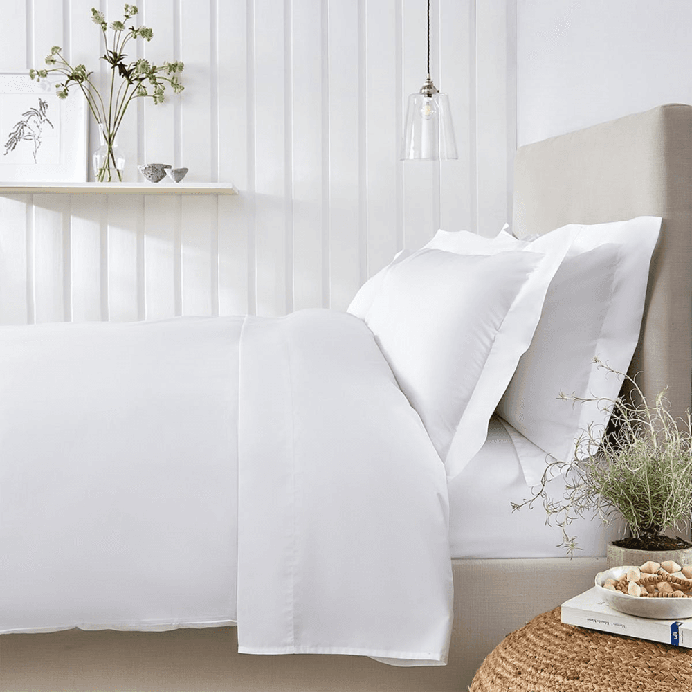 Essentials - 200 Thread Count Egyptian Cotton Oxford pillowcase, White