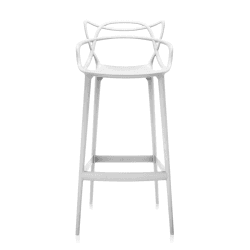 Image showing the Masters Barstool, H99 x W49 x D65 cm, White product.