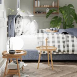 Image showing the Pick Me Up Side Table, H66 x W45cm, Oak product.