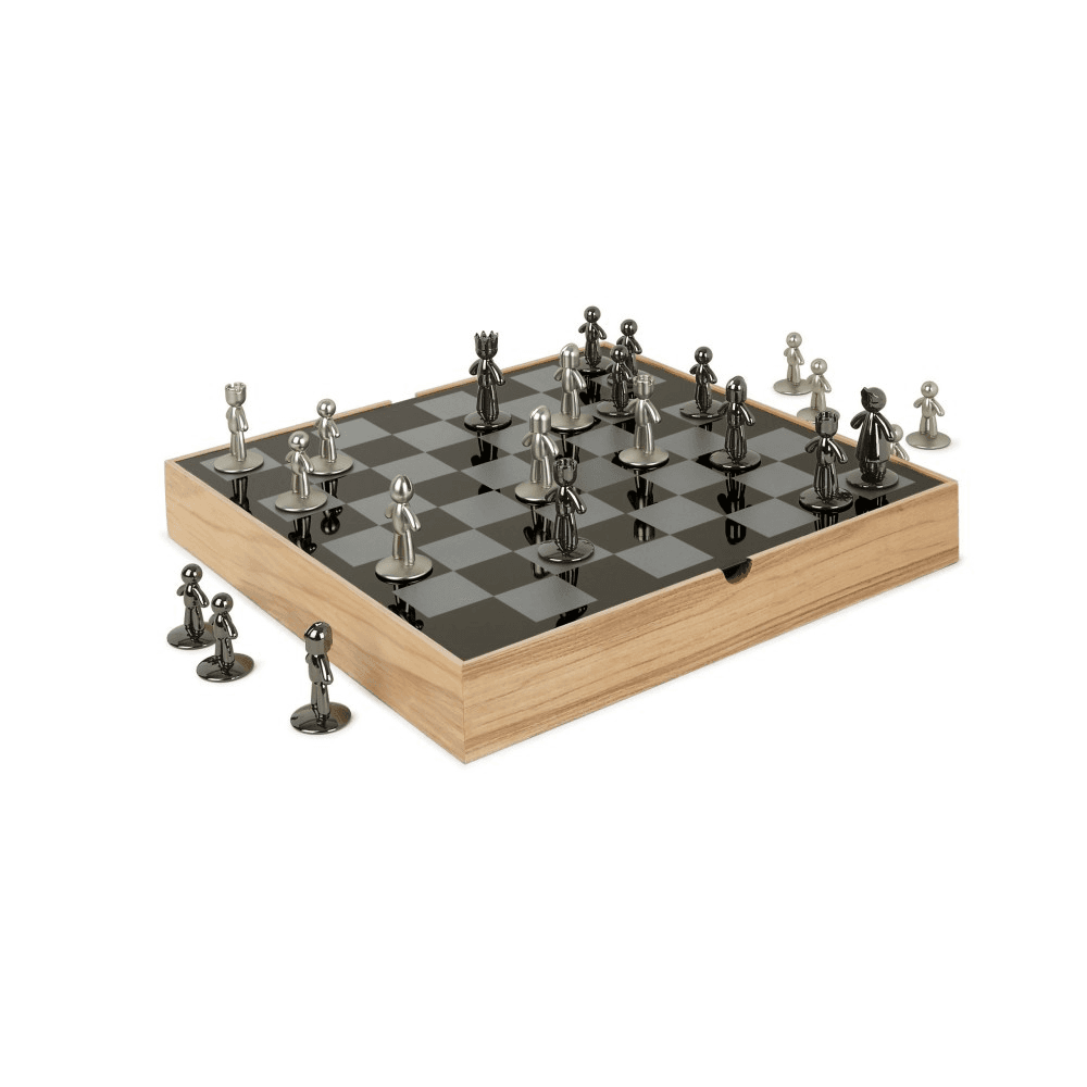 Buddy Chess Set, 35 x 36cm, Natural