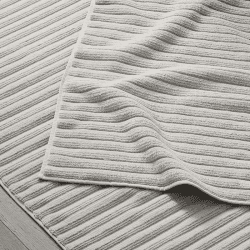 Image showing the Rib Hydrocotton Medium Bath Mat, 60 x 90cm, Oatmeal product.