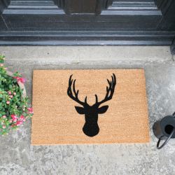 Image showing the Stags Head Doormat, L60 x W40 x H1.5cm product.