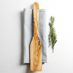 Image showing the Traditional Olive Wood Spatula - 33cm product.