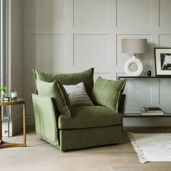 Image showing the Model 06 Velvet Armchair, Vine product.