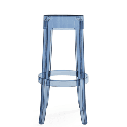 Image showing the Philippe Starck 2005 Charles Ghost Stool, H75cm, Powder Blue product.