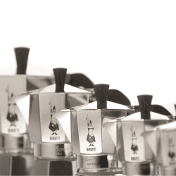 Image showing the Moka Express Aluminium stovetop coffee maker, 9 cup, Silver product.