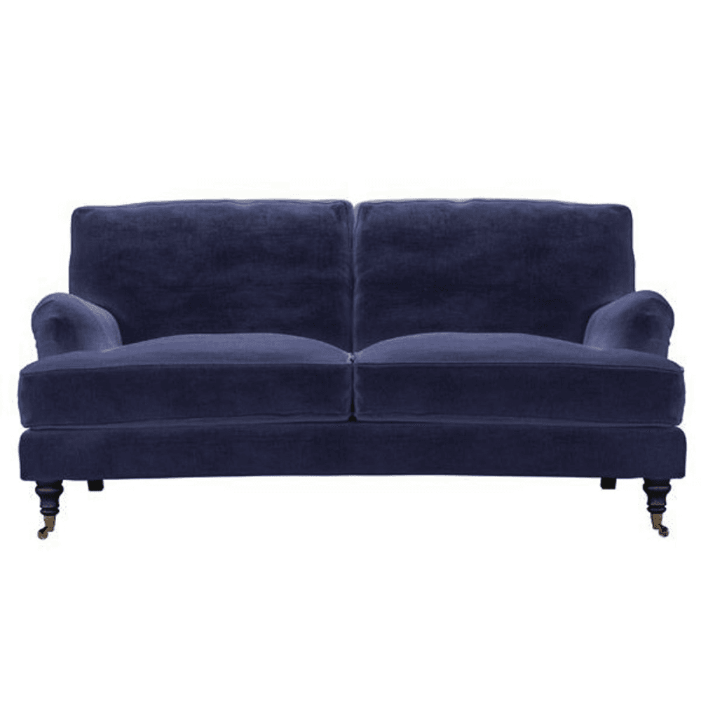 Bluebell Two and a Half Seat,, Blue Velvet