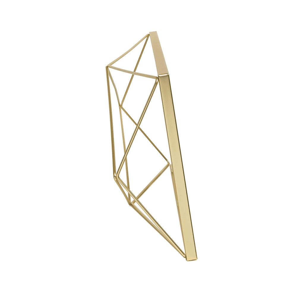 Prisma Photo frame, 48 x 23 x 8cm, Matte Brass