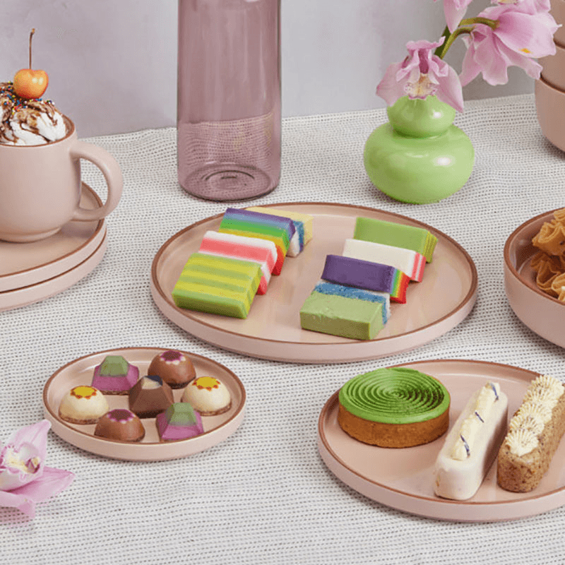 Set of 4 Dessert Plates, 15cm, Spice