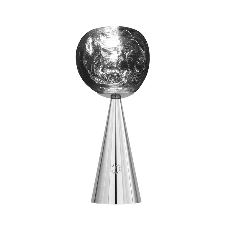 Melt Portable Lamp, H28.5cm, Silver