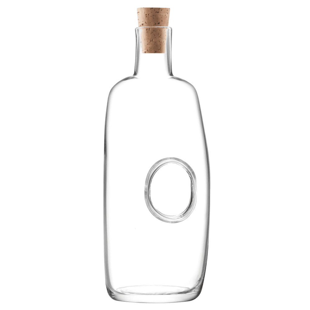 Void Carafe and cork stopper, 1.1 litre, clear