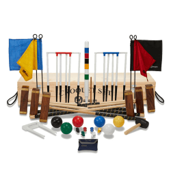 Image showing the Championship 6 Player Croquet Set with Wooden Box product.
