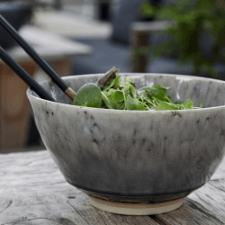 Image showing the Madeira Serving bowl, 24cm, grey product.
