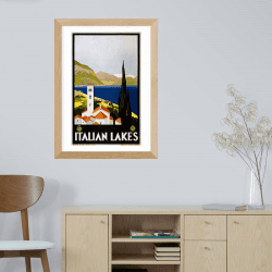 Image showing the Anonymous Italian Lakes Print, Multi product.