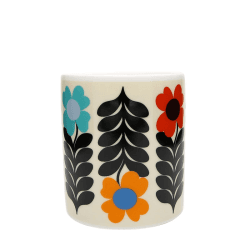 Image showing the Frances Collet Flower Latte Mug, 275ml, Multicolour product.