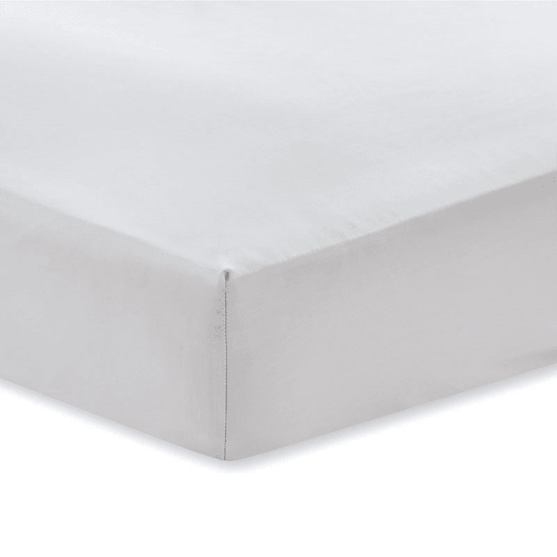 400Tc Cotton Sateen Double Fitted Sheet, Dove Grey