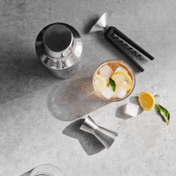 Image showing the Grand Cru Bottle Opener & Corkscrew Set, Black/Steel product.