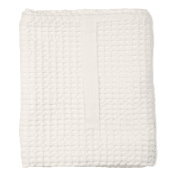 Image showing the Waffle Towel and blanket, 150 x 100cm, Natural White product.