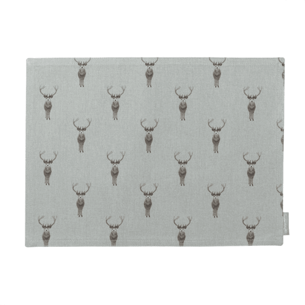 Highland Stag Fabric placemat, 40 x 30cm