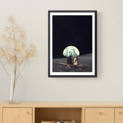 Image showing the Frank Moth, To Live There Framed Art Print, Multi product.