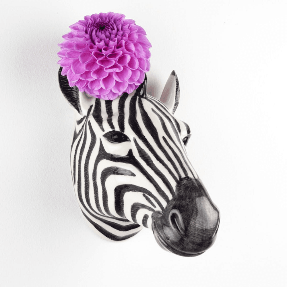 Zebra Wall vase, L15 x D14 x H15cm