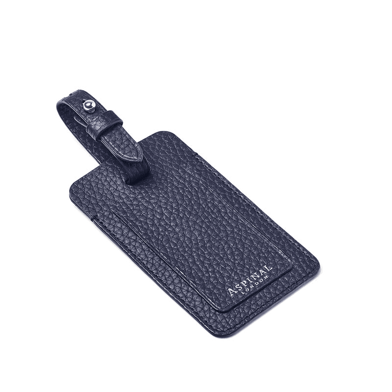 Luggage Tag, H11.5 x W6.5cm, Navy Pebble