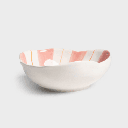 Image showing the Ray Bowl, 27 x 21cm, pink product.