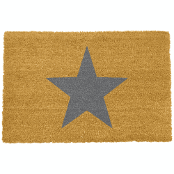 Image showing the Star Doormat, L60 x W40 x H1.5cm, Grey product.