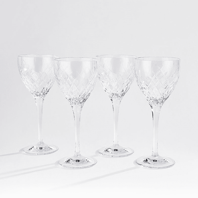 Barwell Set of 4 Wine Glasses, 250ml, Clear