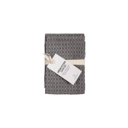 Image showing the Piqué Set of 3 Kitchen Cloths, 18 x 35cm, Evening Grey product.